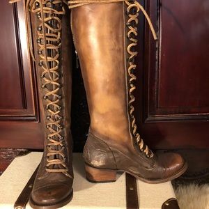 FREE BIRD lace up boots. Size 6